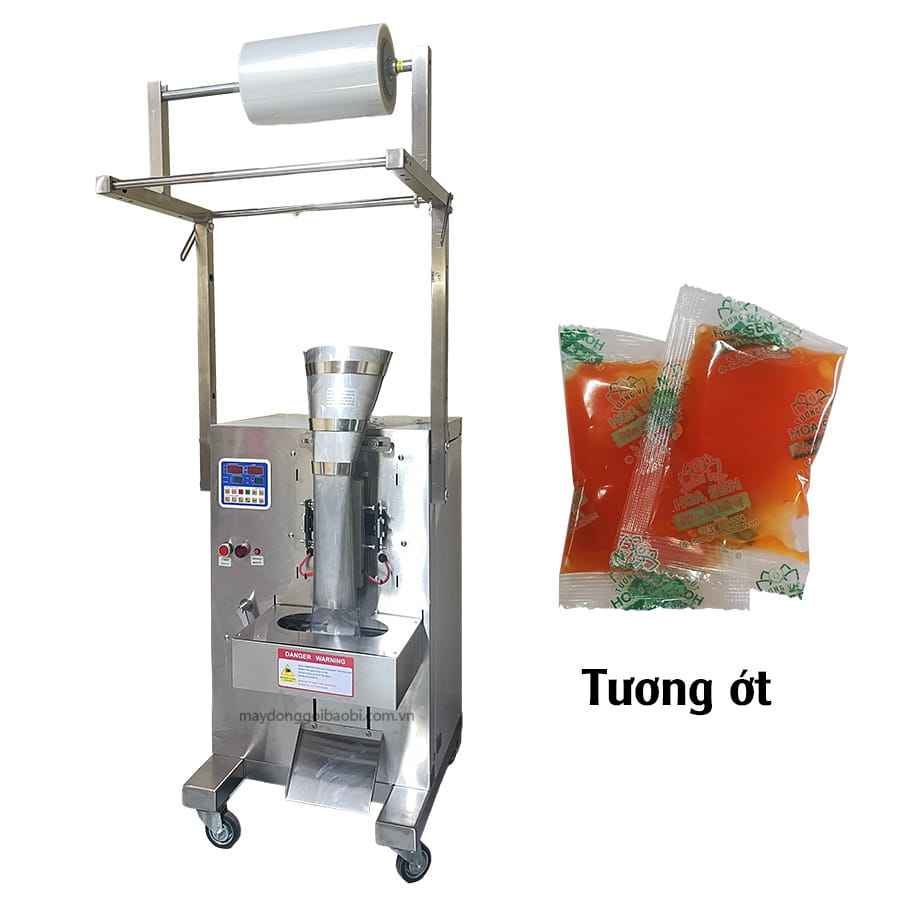 máy đóng gói tương ớt 3 biên