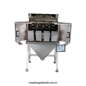 máy định lượng bán tự động 4 đầu cân điện tử tự động