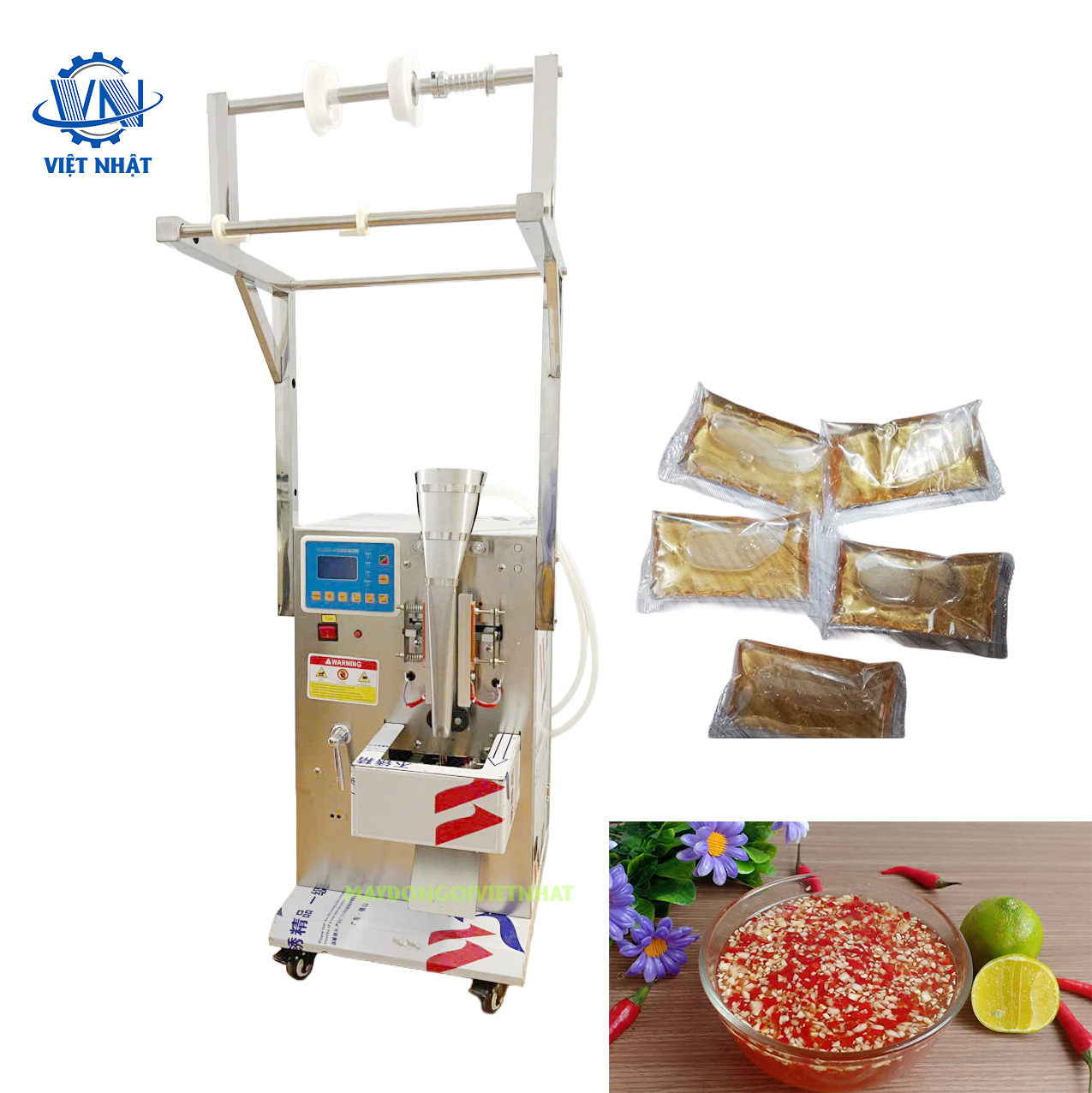 máy đóng gói nước mắm mini